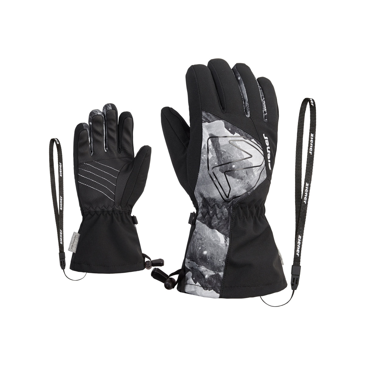 black.grey mountain print