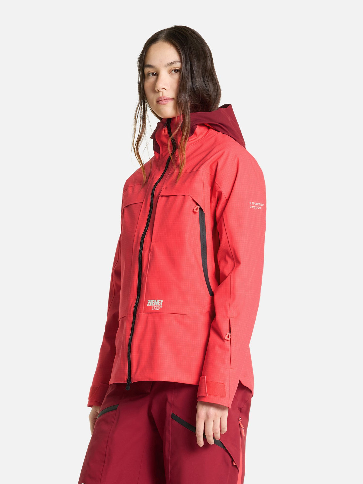 fiery red